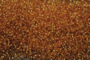 Бисер Чехия круглый 10/0 2.3 мм 50г 18289 оранжевый