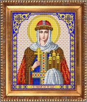 Рисунок на ткани для вышивки бисером И-4104 Святая Равноапостальная Княгиня Ольга 20х24,5см